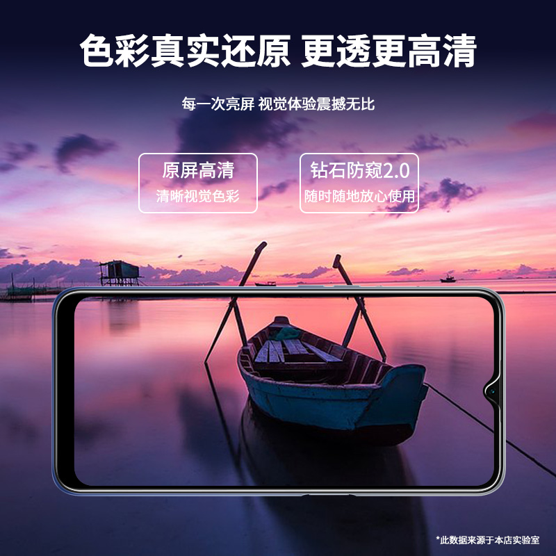 oppoa55防窥膜高清玻璃opoa55s钢化膜全屏覆盖无白边a55s手机膜新款防偷窥膜防指纹0pp0防摔防爆屏保保护贴膜-图3