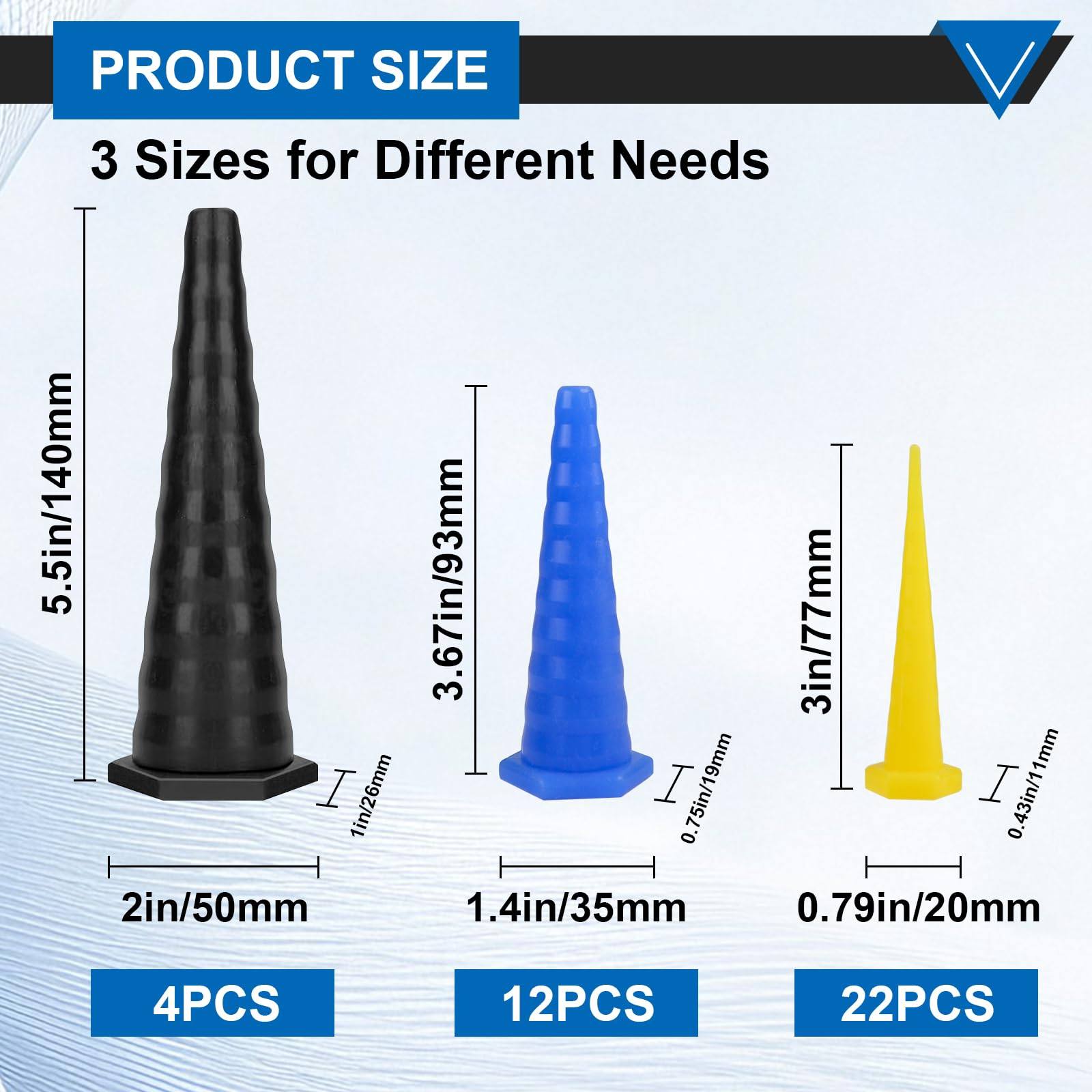 亚马逊硅胶多功能锥形塞子耐油堵孔塞橡胶防水软管插头塞防漏套装,淘宝优惠券,粉丝福利购,淘宝优惠卷