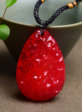 捷克陨石吊坠原石绿陨石饰品项链