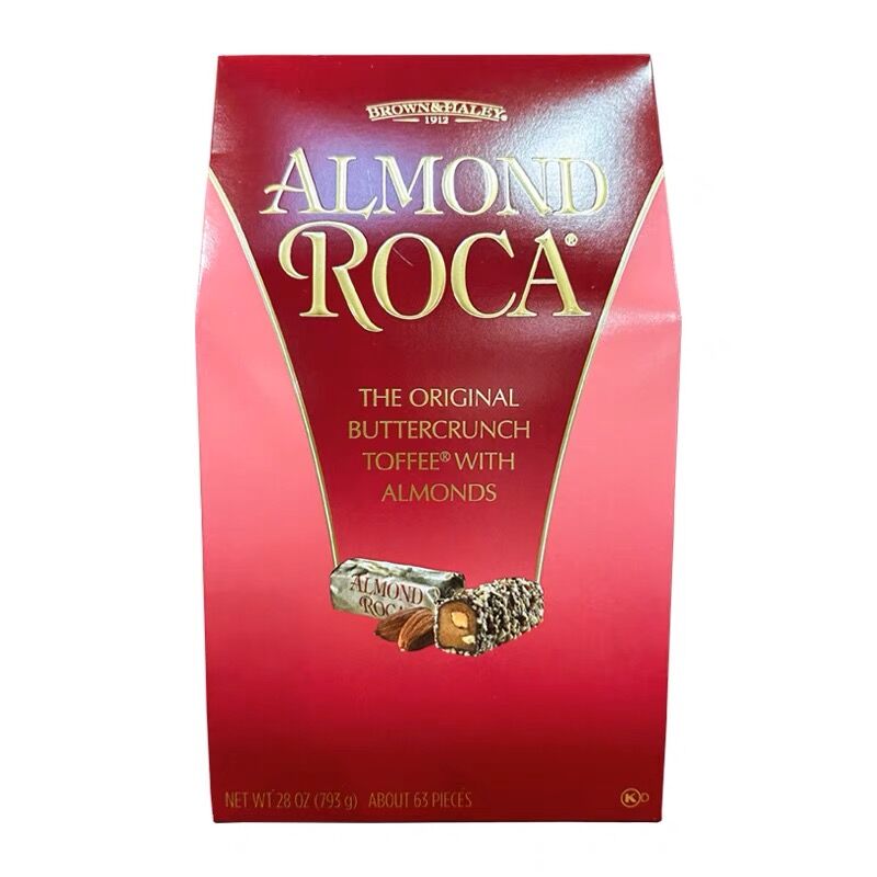 美国进口Almond Roca杏仁巧克力乐家杏仁糖黑巧扁桃仁喜糖零食酥 - 图3