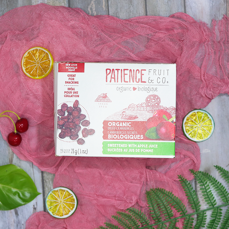 耐心有机蔓越莓干配苹果汁水果干 patiencefruitco海外旗舰蔓越莓干