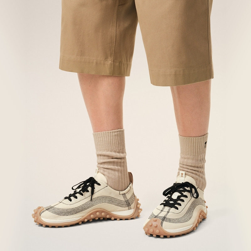 【早春新品】Ami Paris Mirage幻影网眼运动鞋 撞色系带薄底鞋,淘宝优惠券,粉丝福利购,淘宝优惠卷