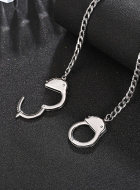 原创设计情侣创意手铐吊坠项链