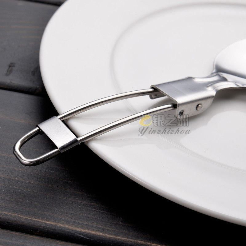 不锈钢可折叠勺子、折叠餐具小刀沙拉勺带叉户外套装,淘宝优惠券,粉丝福利购,淘宝优惠卷