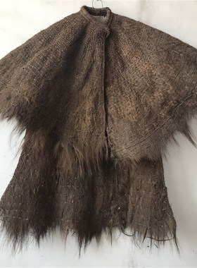 民俗怀旧老物件蓑衣斗笠鱼u篓水壶农家院装饰摆件旧社会老货收藏