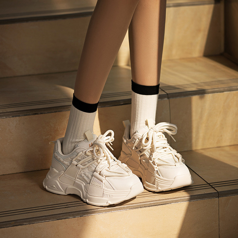 回力女鞋老爹鞋女款2025新款厚底休闲鞋子秋季时尚百搭运动鞋女款,淘宝优惠券,粉丝福利购,淘宝优惠卷
