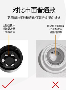米诺头皮上液器头部1ml地尔滚珠导液按摩护发梳精油给药上药器
