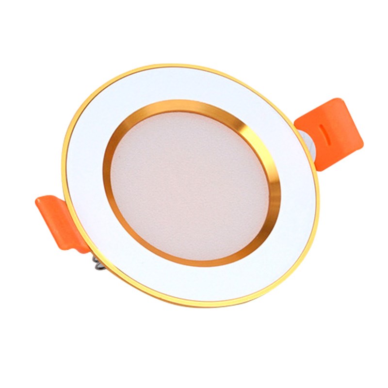 3.5寸led筒灯嵌入式5W7瓦开孔9公分10cm90 100mm三色变光洞灯金色 - 图3