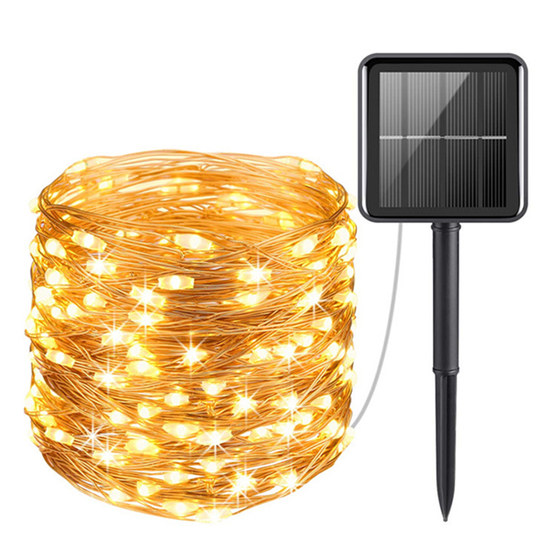 Solar colored lights flashing outdoor string waterproof baby's breath