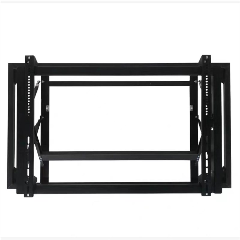 Front maintenance hydraulic bracket 65/75/86/98/100/120-inch splicing screen TV wall embedded telescopic hanger