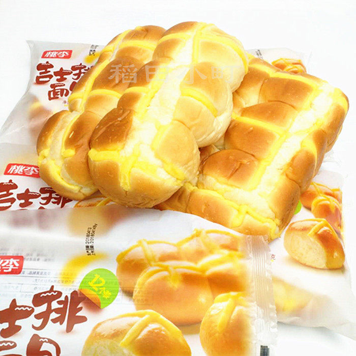 桃李吉士排面包营养早餐面包手撕面包多省包邮7天保质期