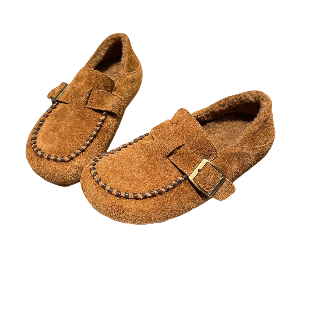 2025新款真皮加绒缝线棉瓢鞋乐福鞋一脚蹬豆豆鞋勃肯鞋平底鞋女鞋,淘宝优惠券,粉丝福利购,淘宝优惠卷