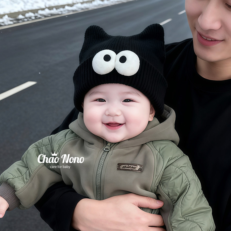 秋冬季婴儿帽子超萌卡通宝宝针织帽男女儿童保暖套头帽搞怪毛线帽,淘宝优惠券,粉丝福利购,淘宝优惠卷