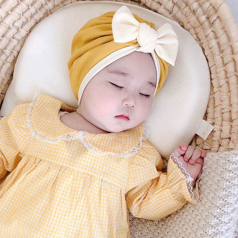 婴幼儿可爱蝴蝶结韩国公主婴儿帽子 chaonono帽子