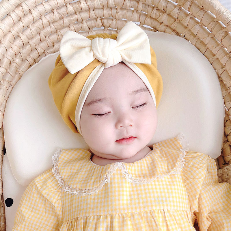 婴幼儿可爱蝴蝶结韩国公主婴儿帽子 chaonono帽子
