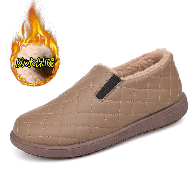 老北京布鞋女棉鞋冬季加绒加厚保暖豆豆鞋防滑妈妈鞋防水懒人鞋,淘宝优惠券,粉丝福利购,淘宝优惠卷