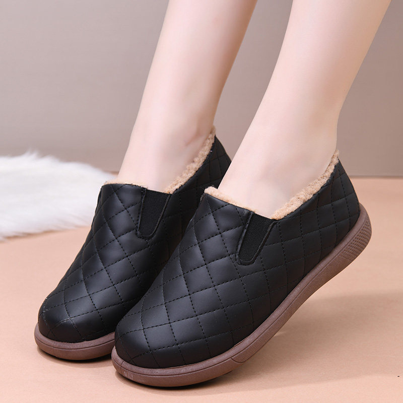 老北京布鞋女棉鞋冬季加绒加厚保暖豆豆鞋防滑妈妈鞋防水懒人鞋,淘宝优惠券,粉丝福利购,淘宝优惠卷