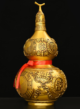 铜葫芦摆件八宝福禄吉祥