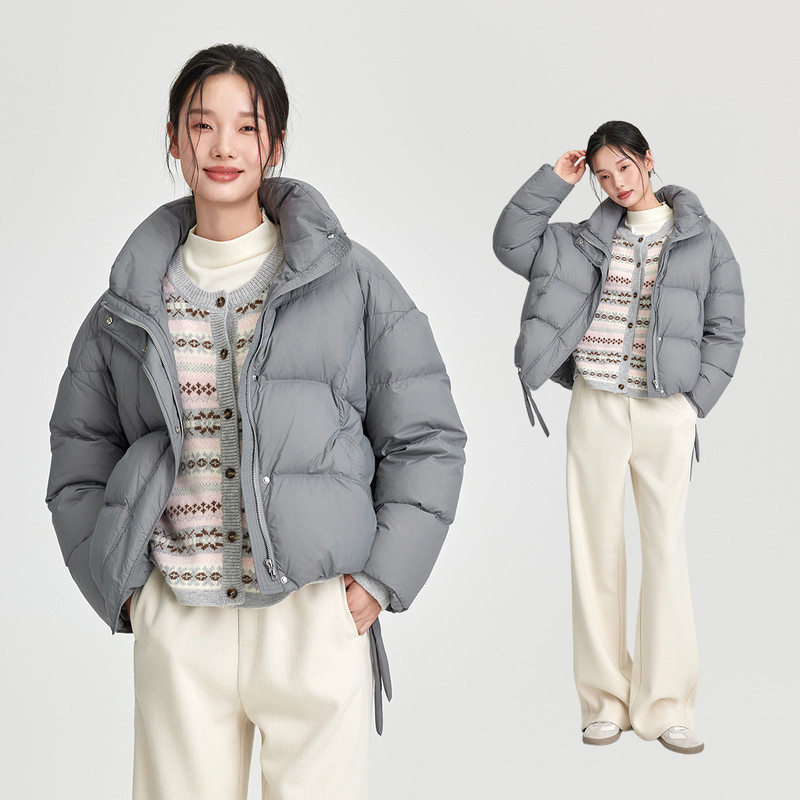 片断六防羽绒服女冬季新款立领藏肉休闲百搭0感鸭绒保暖外套,淘宝优惠券,粉丝福利购,淘宝优惠卷