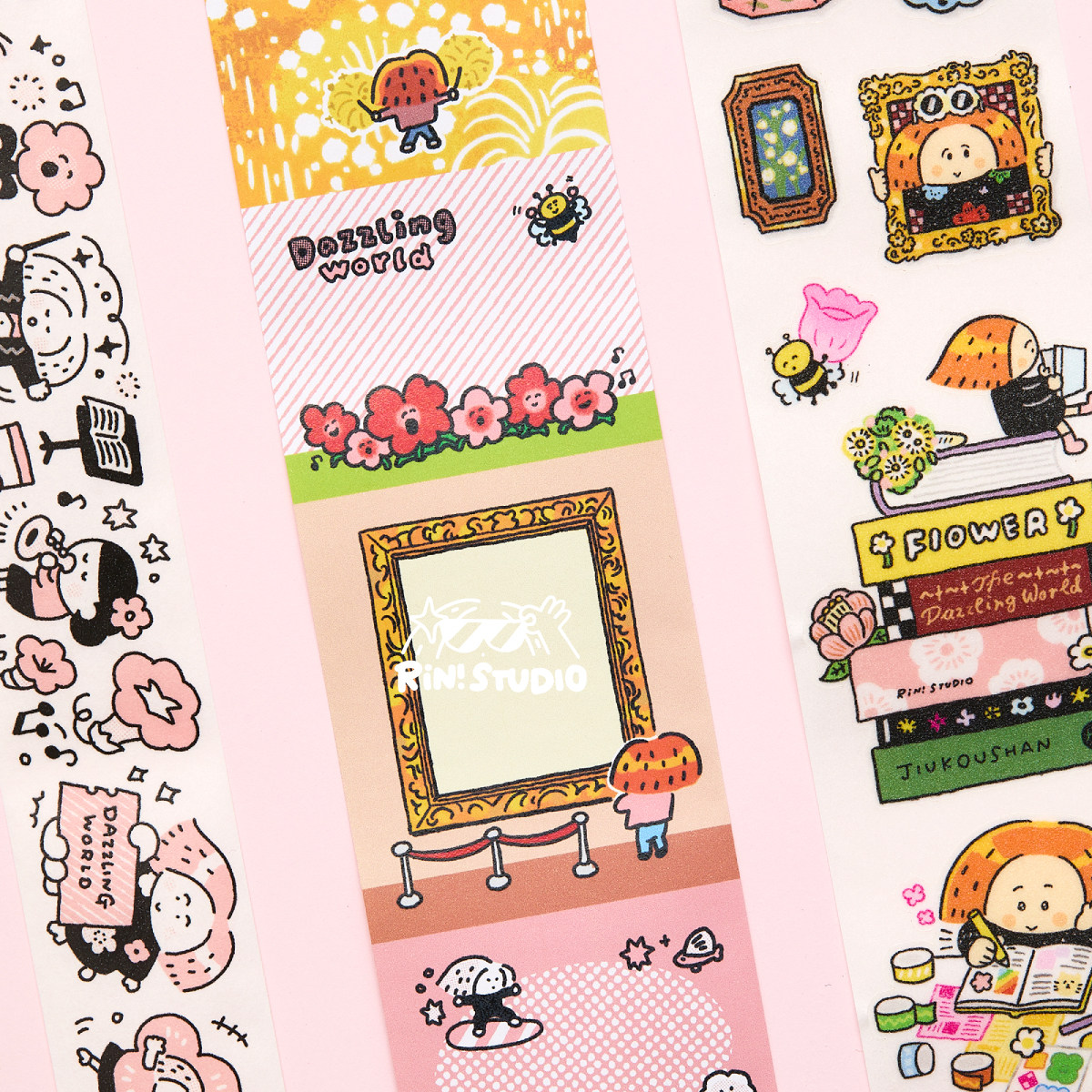 琳榔头x九口山【花花世界联名系列】和纸胶带贴纸可书写手帐装饰,淘宝优惠券,粉丝福利购,淘宝优惠卷