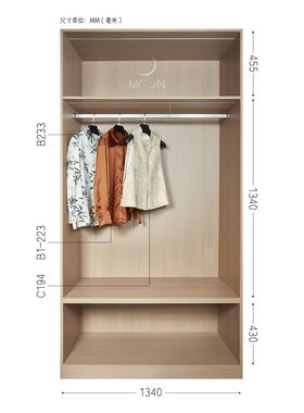 MOON慕空间样板房衣帽间女士衣柜衣服外套衬衫摆件软装饰品道具