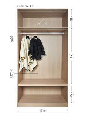 MOON慕空间样板房衣帽间女士衣柜衣服摆件外套衬衫软装饰品道具