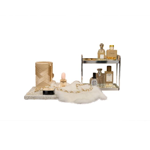 MOON model room cloakroom women's dressing table ornaments tray perfume storage shelf soft decorations