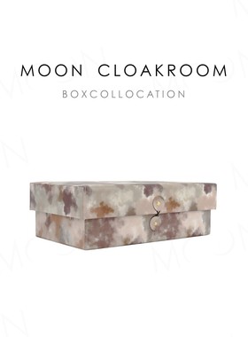 MOON慕空间现代样板间花色信封箱云纹收纳盒衣帽间摆件软装装饰