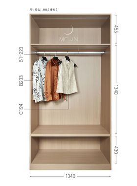 MOON慕空间新中式样板房衣帽间女士衣柜衣服外套摆件马甲衬衫道具