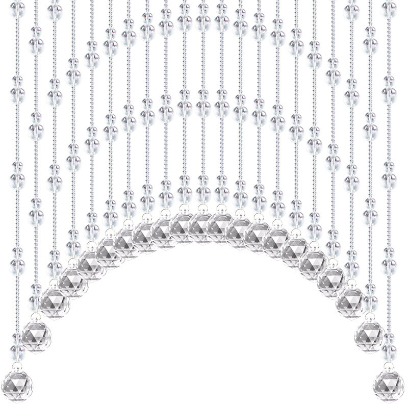 网红水晶珠帘免打孔门帘葫芦装饰隔断玄关过道洗手间卧室珠链挂帘,淘宝优惠券,粉丝福利购,淘宝优惠卷