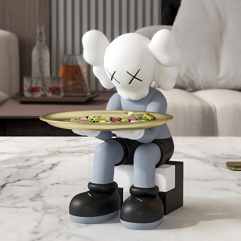 暴力熊kaws公仔玩偶小号家居客厅玄关鞋柜电视柜桌面装饰品摆件,淘宝优惠券,粉丝福利购,淘宝优惠卷