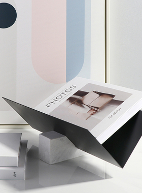 简约现代风亚克力样板间摆设书档