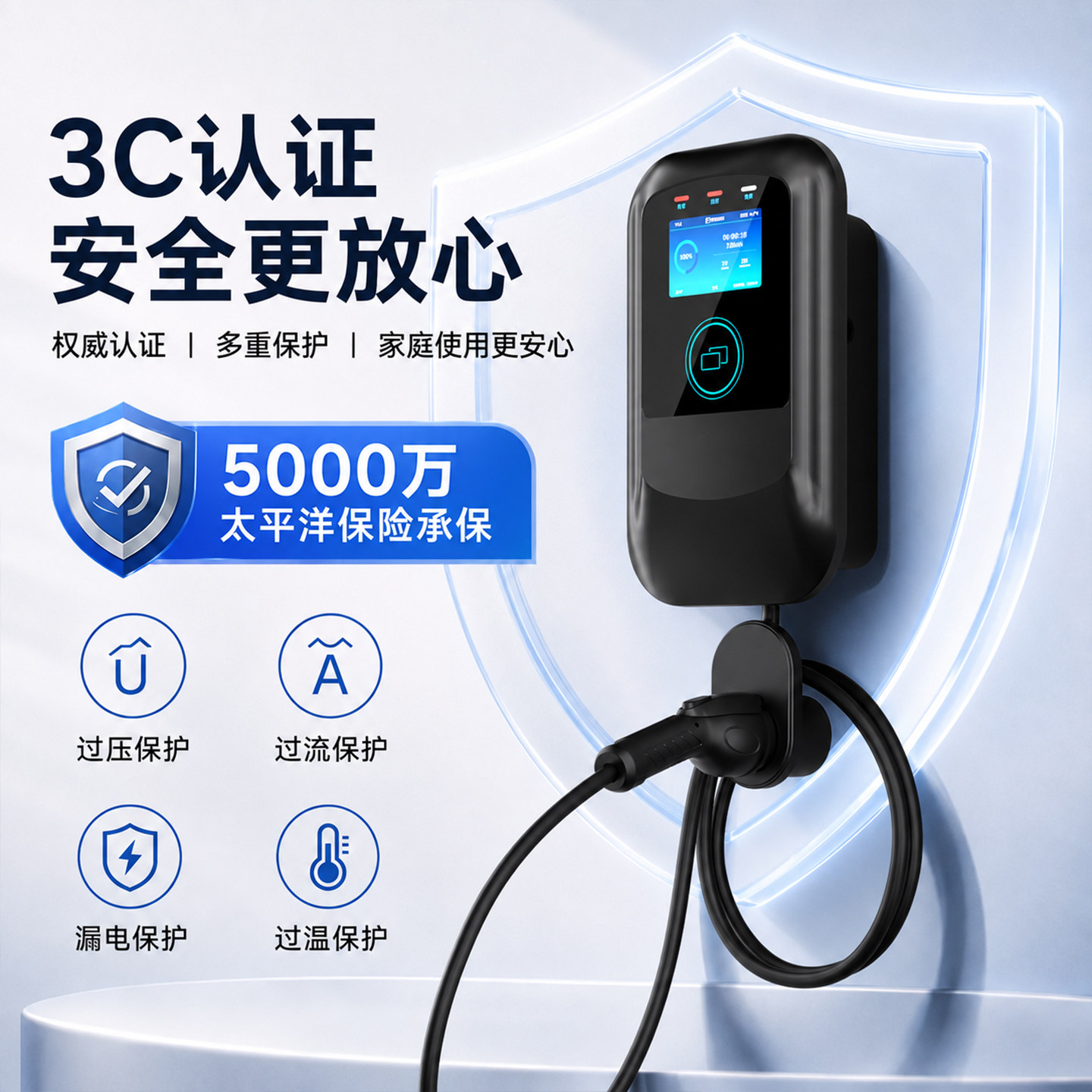 新能源电动汽车通用充电桩7KW32A家用商用适用于比亚迪特斯拉荣威