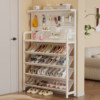 Shoe rack hole board door is strong and durable 2025 popular shoe cabinet door multi-layer small and narrow shoe storage rack behind the door