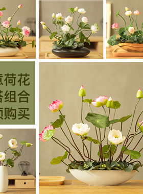 仿真佛堂客厅桌面插花
