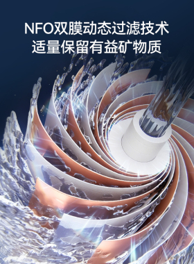 惠尔顿双矿净水器Q16家用1800G