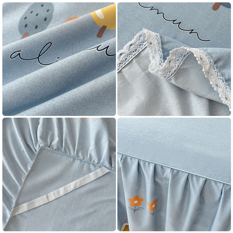 100全棉磨毛床裙单件加厚纯棉防滑床罩套带裙边四季通用遮丑下摆,淘宝优惠券,粉丝福利购,淘宝优惠卷