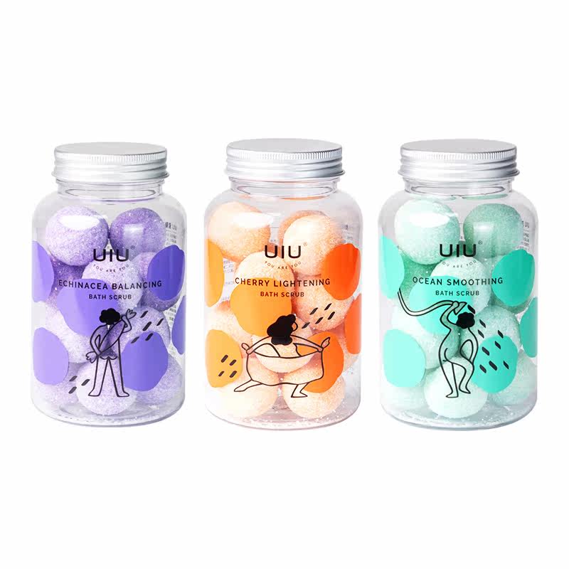 uiu磨砂球糖球去角质嫩白女磨砂膏 uiu美妆店身体磨砂
