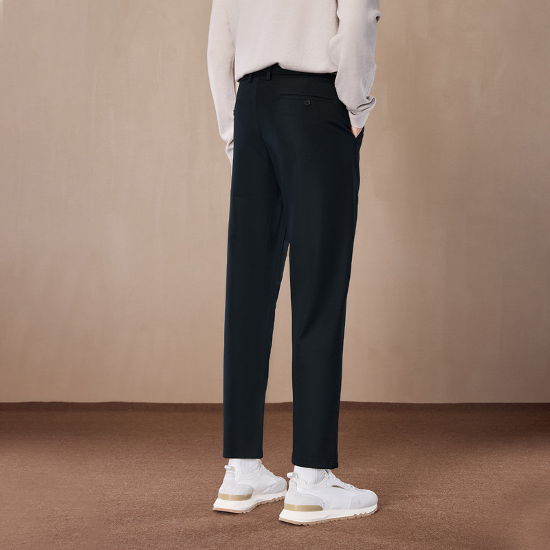 【休闲裤合集】海澜之家2025春夏季商务直筒简约舒适长裤子男通勤