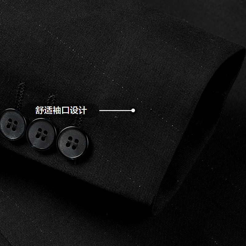 【西服套装】HLA/海澜之家弹力松紧腰礼服套装秋修身儒雅西服男