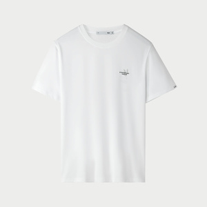 海澜之家马年休闲短袖T恤2026夏季新款圆领刺绣透气休闲上衣男