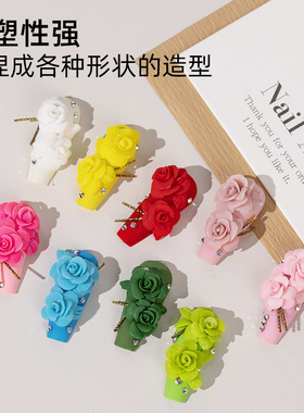 雕花美甲立体美甲浅深绘意甲油胶