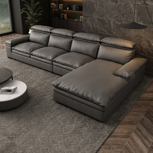 法莎蒂科技布沙发现代简约轻奢客厅北欧羽绒免洗超软布艺沙发