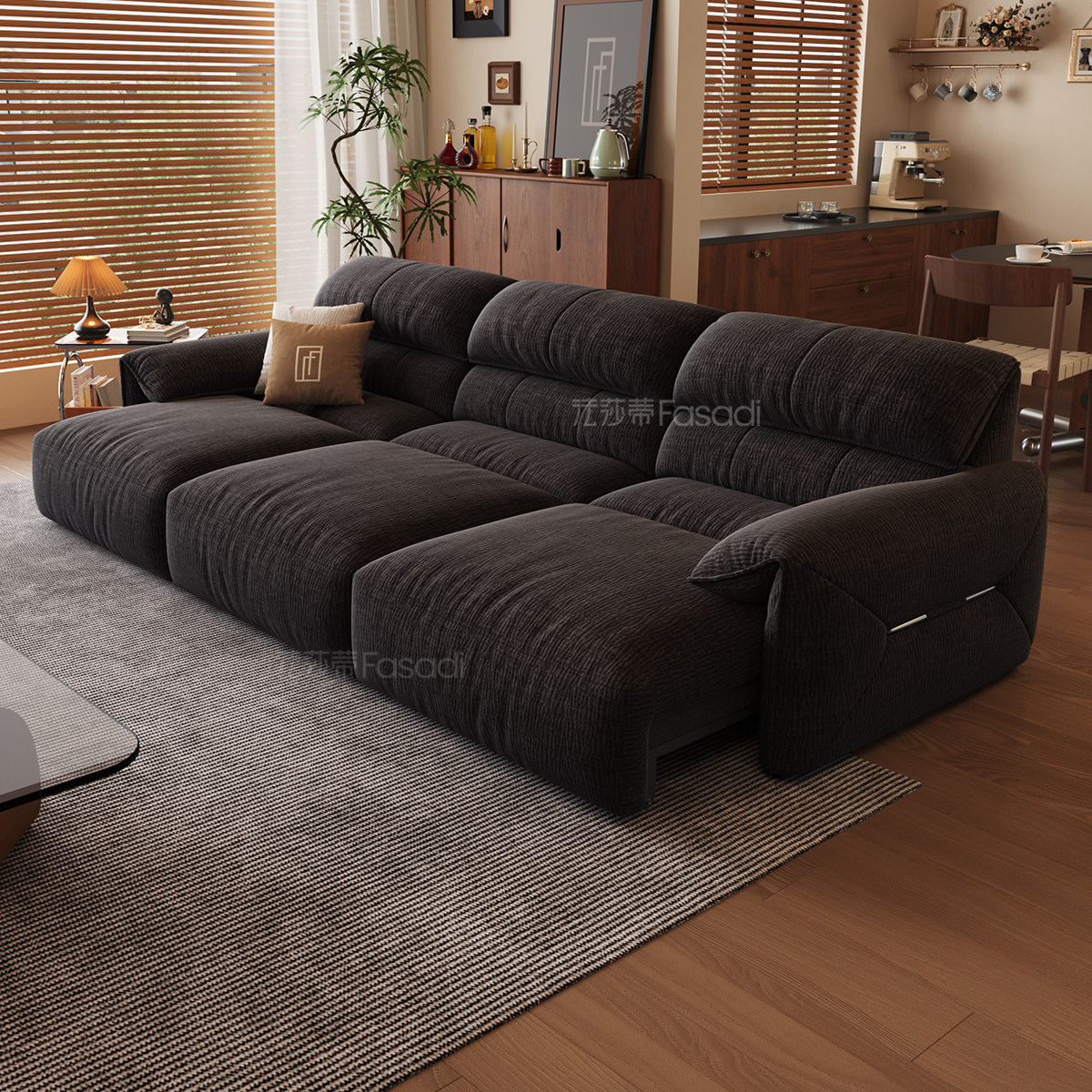 法莎蒂大象耳朵布艺沙发床电动沙发零靠墙折叠客厅功能沙发婴儿绒,淘宝优惠券,粉丝福利购,淘宝优惠卷