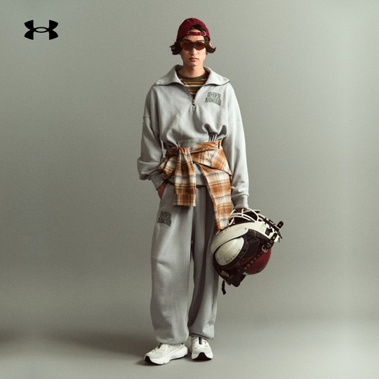 安德玛官方奥莱UA 男子高克重保暖跑步健身训练运动休闲宽松卫衣