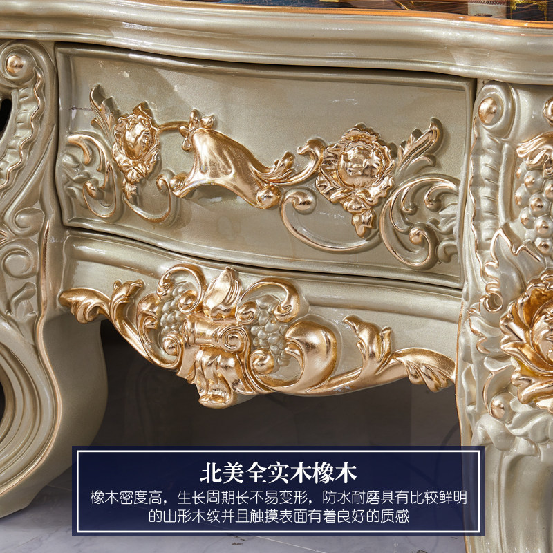 欧式角几美式复古沙发边几实木客厅小方桌豪华描金银方几储物边柜_虎窝淘