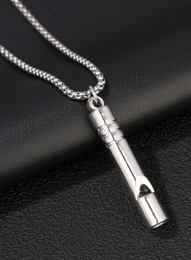 口哨项链潮饰界合金钛钢可吹响