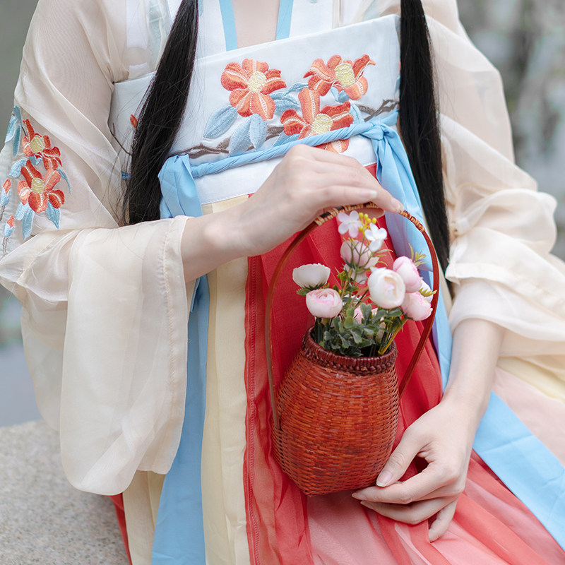 【赤丹】原创夏季仙气古风一片式汉服 楚宫词汉服