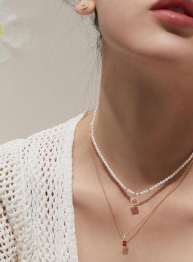 何方HEFANG笑脸珍珠项链