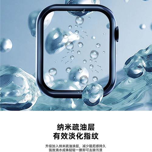 适用苹果iWatchs12手表表壳新款applewatch 11壳膜一体钢化膜S10超薄ultra防摔曲面屏镂空高清S9表膜SE保护套 - 图1
